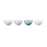 Le Creuset Stoneware Set of 4 Heart Bowls Pastel