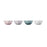 Le Creuset Stoneware Set of 4 Heart Bowls Pastel