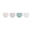 Le Creuset Stoneware Set of 4 Heart Bowls Pastel