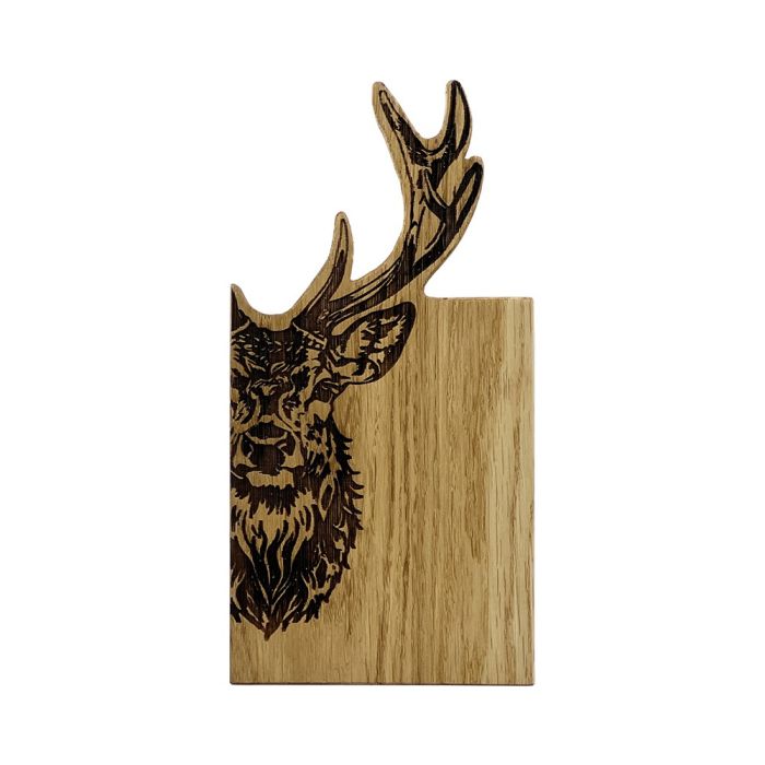 Framed Oak Serving Board | Small Stag