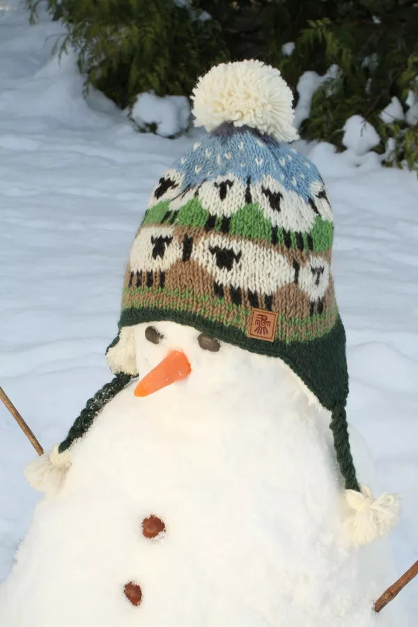 Kids Snowy Sheep Chullo