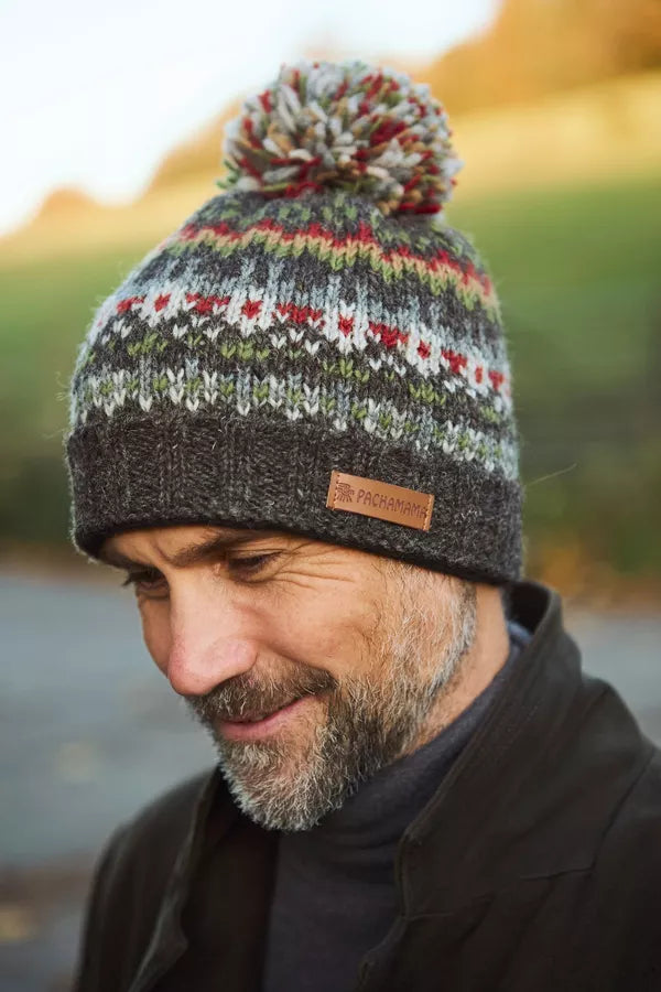 Mens Westport Bobble Beanie | Earth