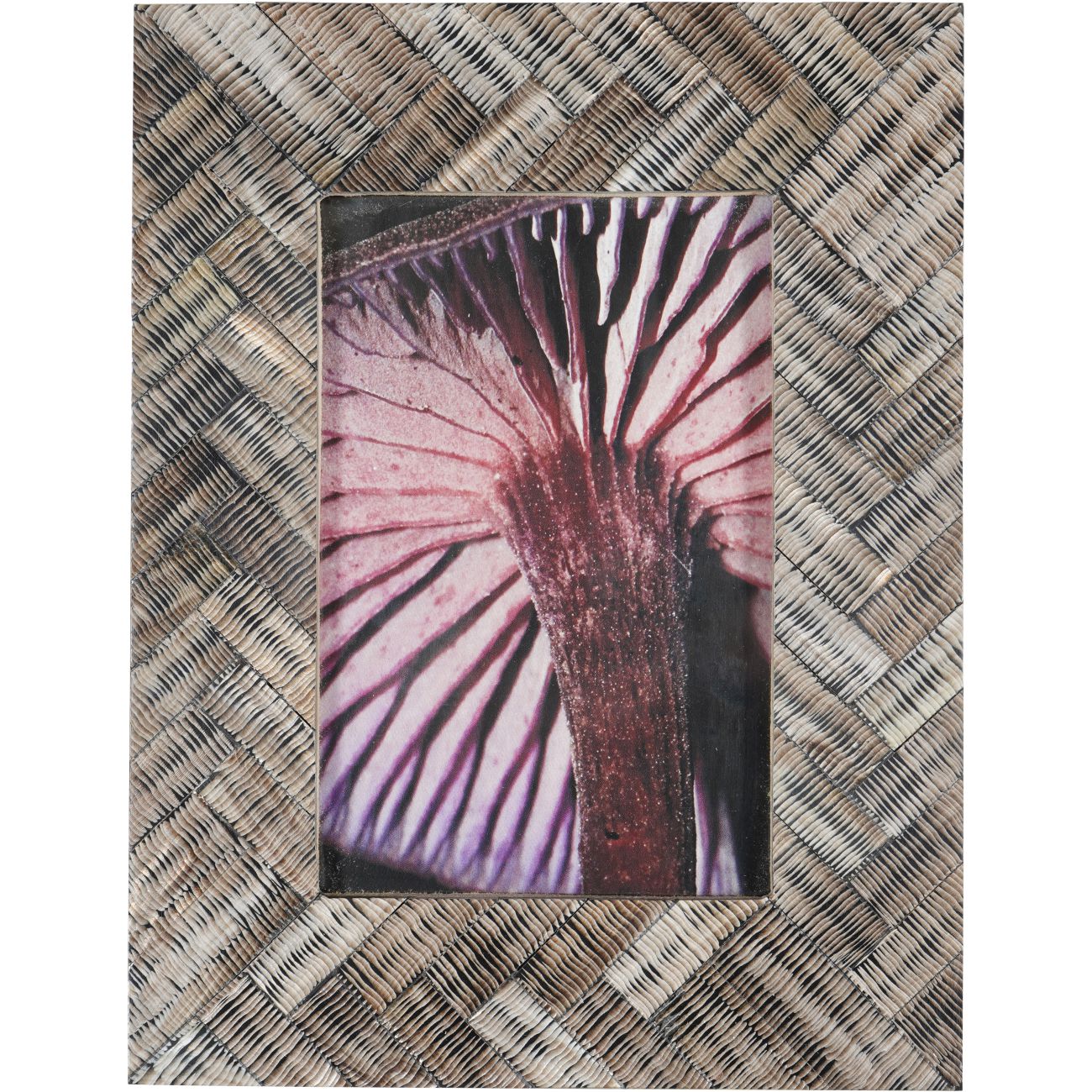 Herringbone Brown Horn Photoframe