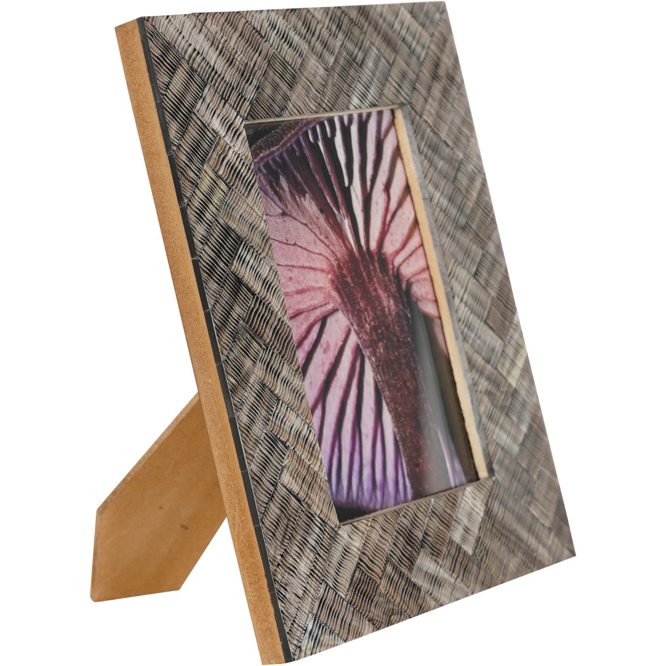 Herringbone Brown Horn Photoframe