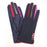 Navy Herringbone Gloves