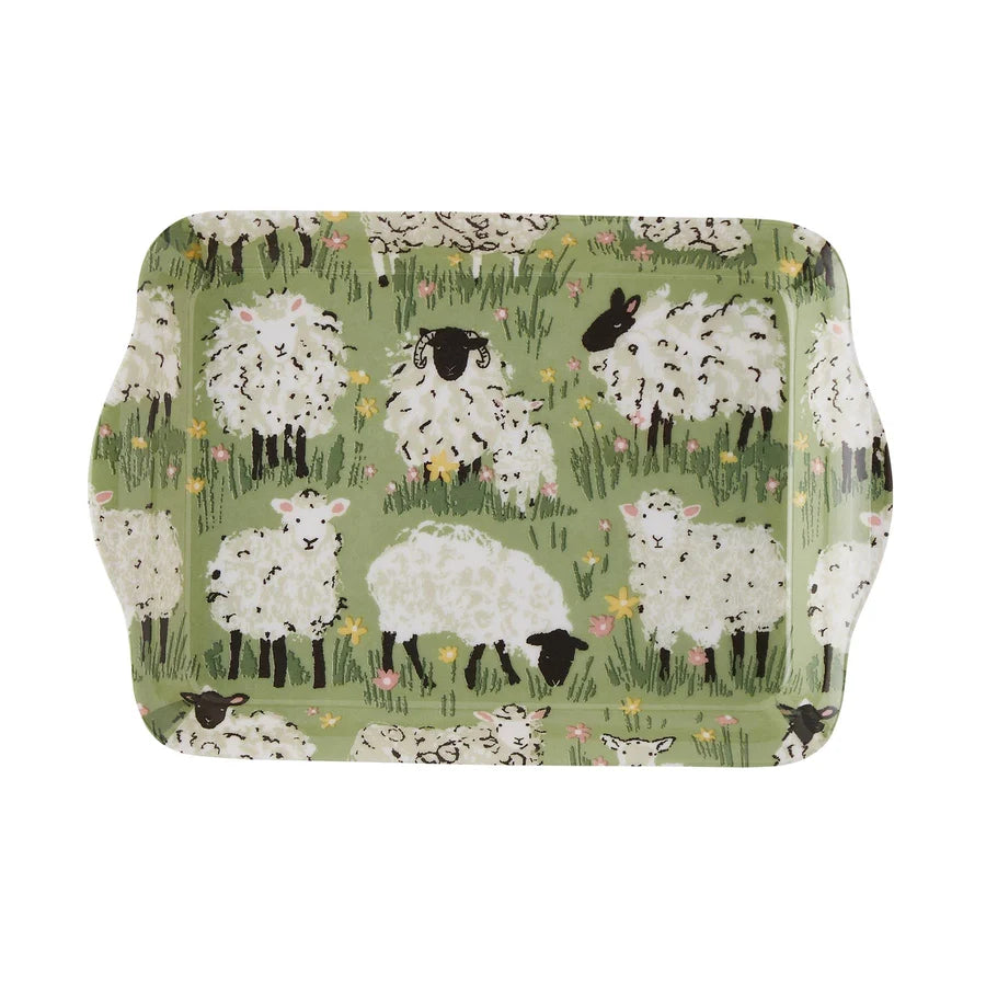Woolly Sheep | Small/Scatter Serving Tray | Green