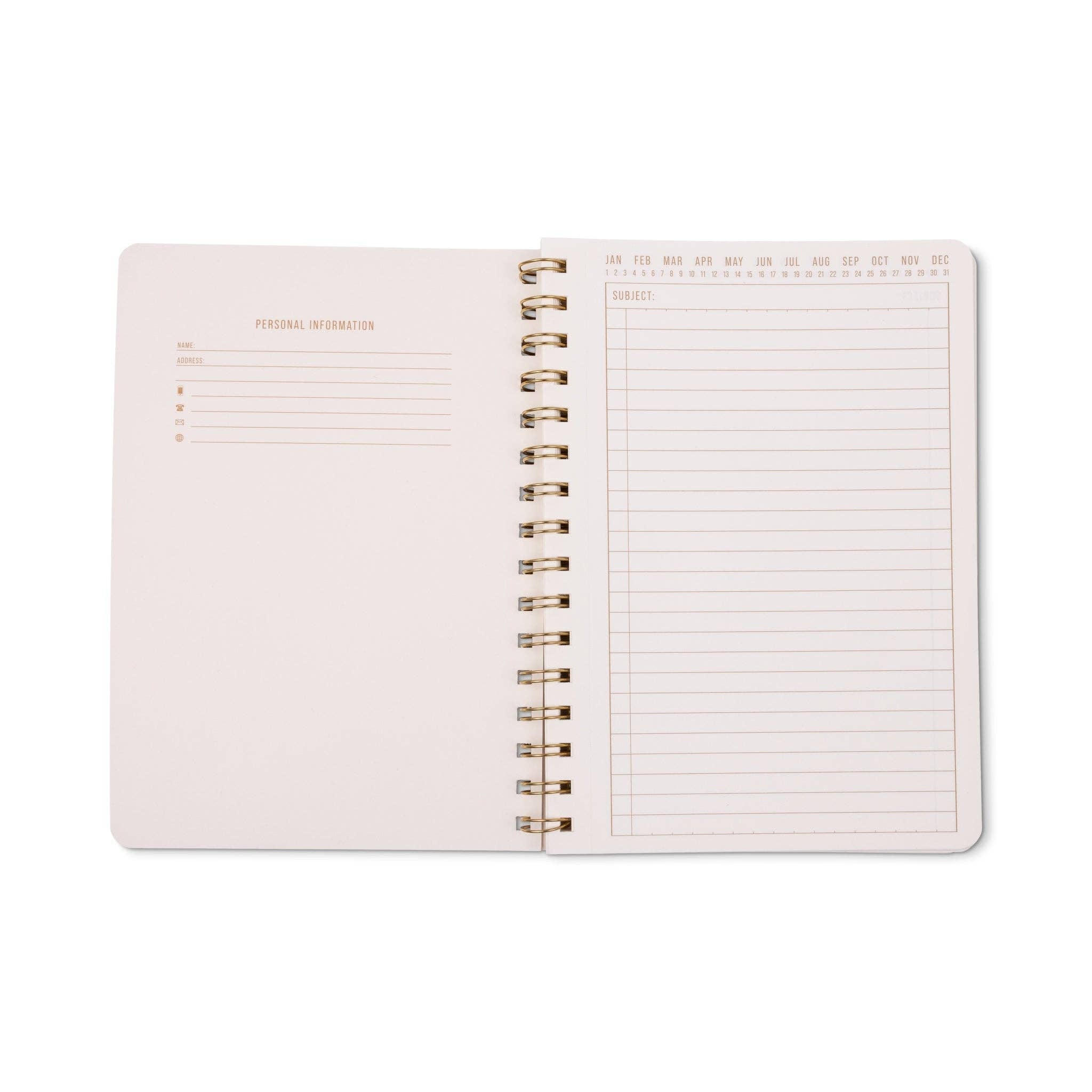 Tulip A5 Twin Wire Notebook | Pinwheel Pink
