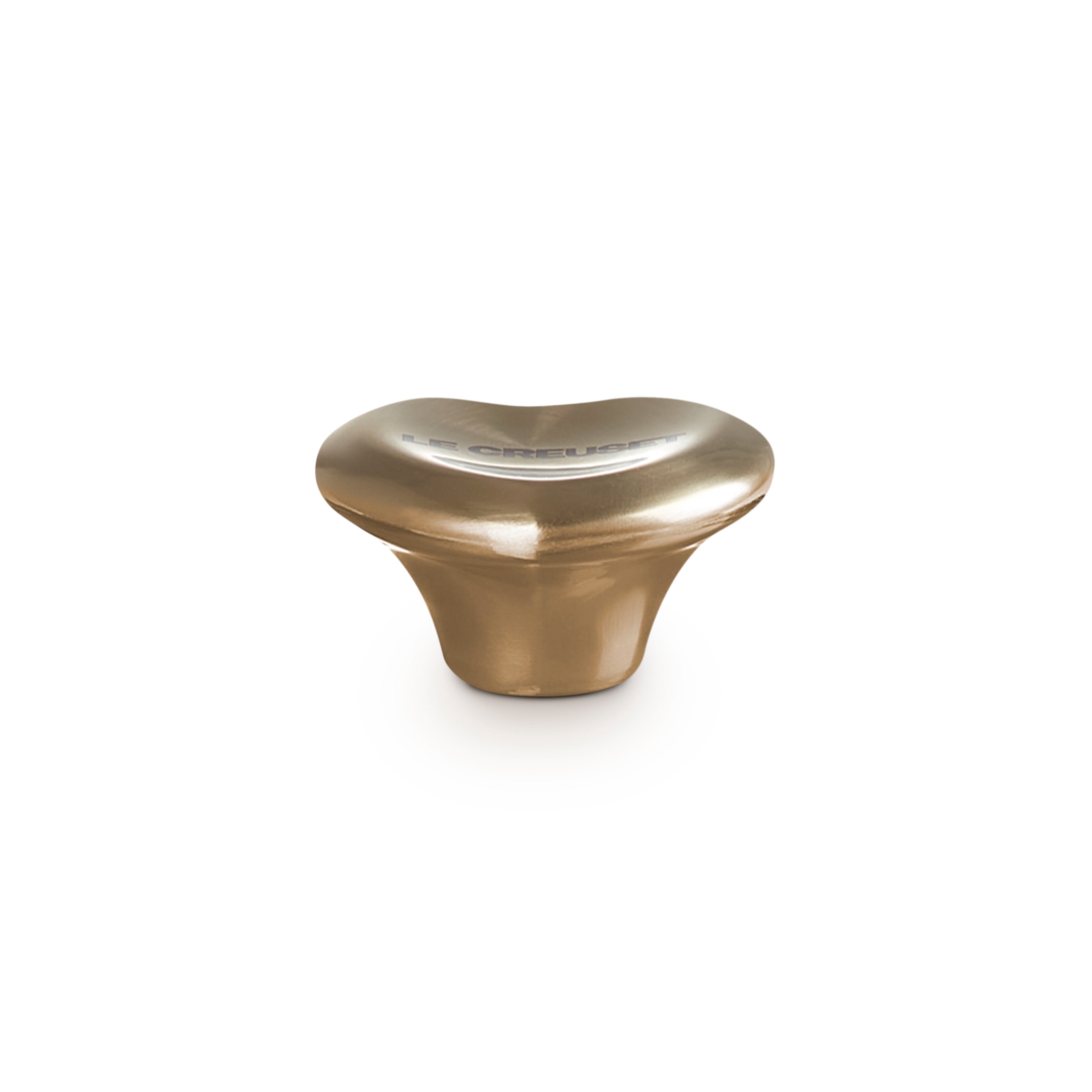 Le Creuset Signature Light Gold Finish Heart Knob 47mm