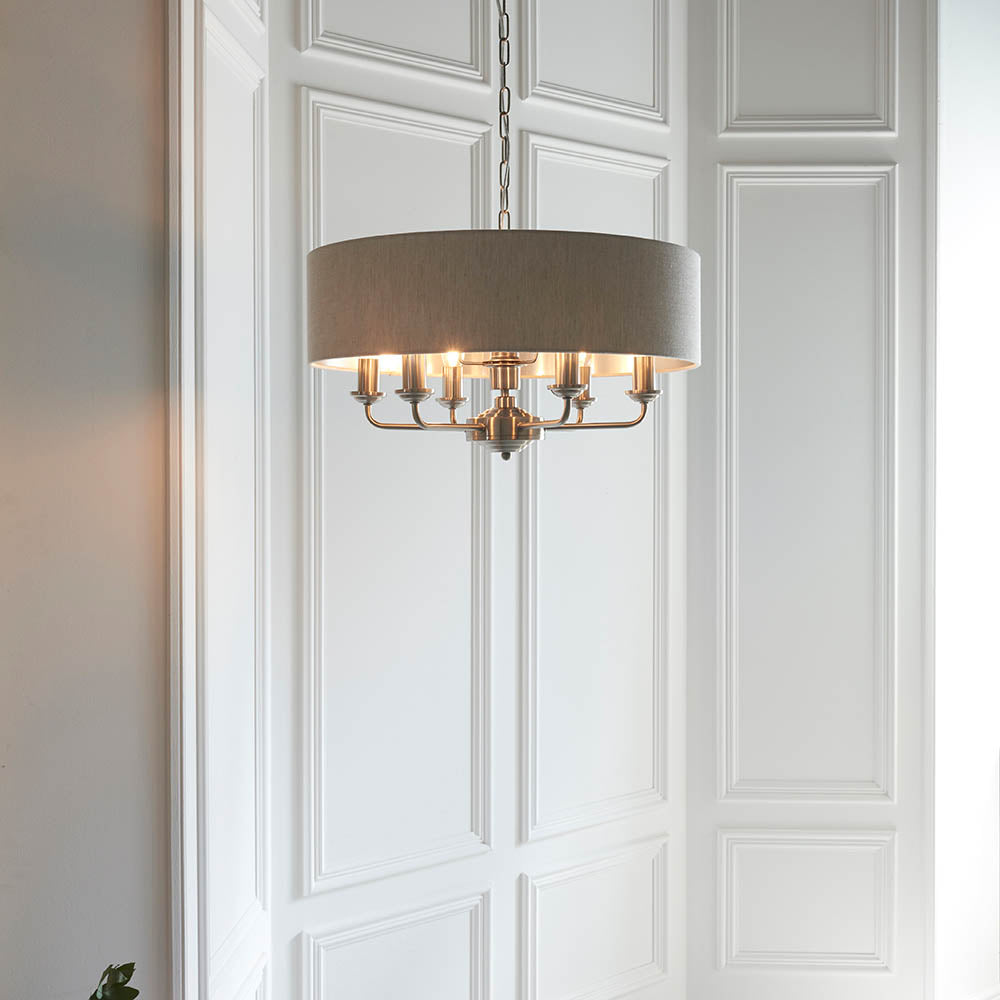Highclere Brushed Chrome | 6 Light