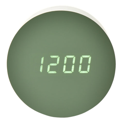 LED Alarm Clock | Sage Green