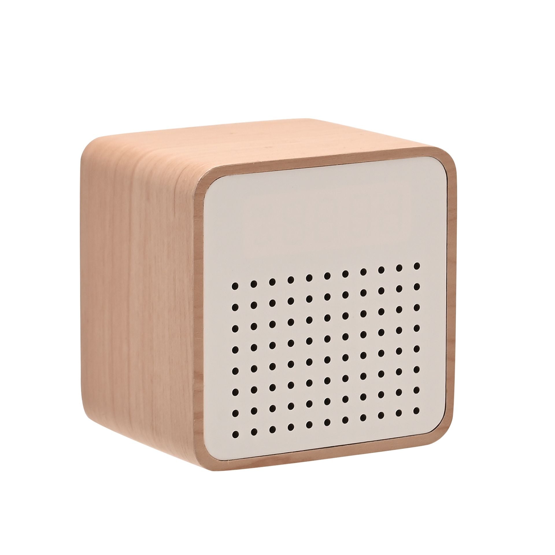 Wooden Alarm Clock | White