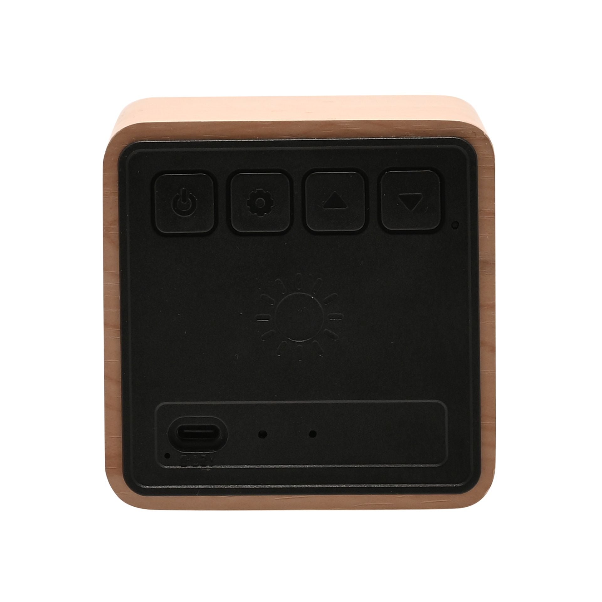 Wooden Alarm Clock | White