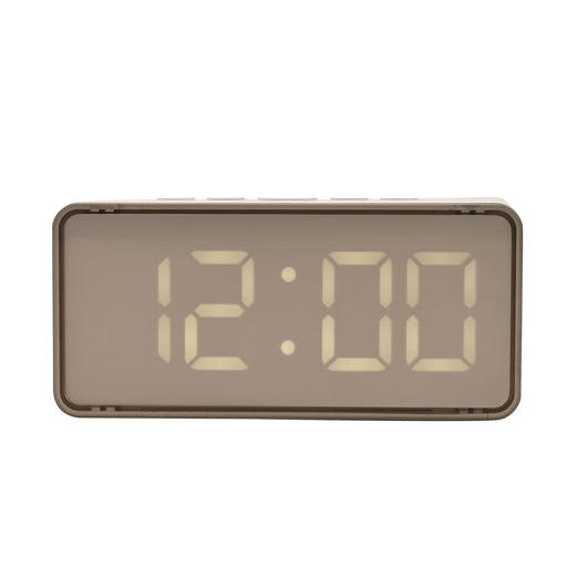 Digital LED Alarm Clock | White
