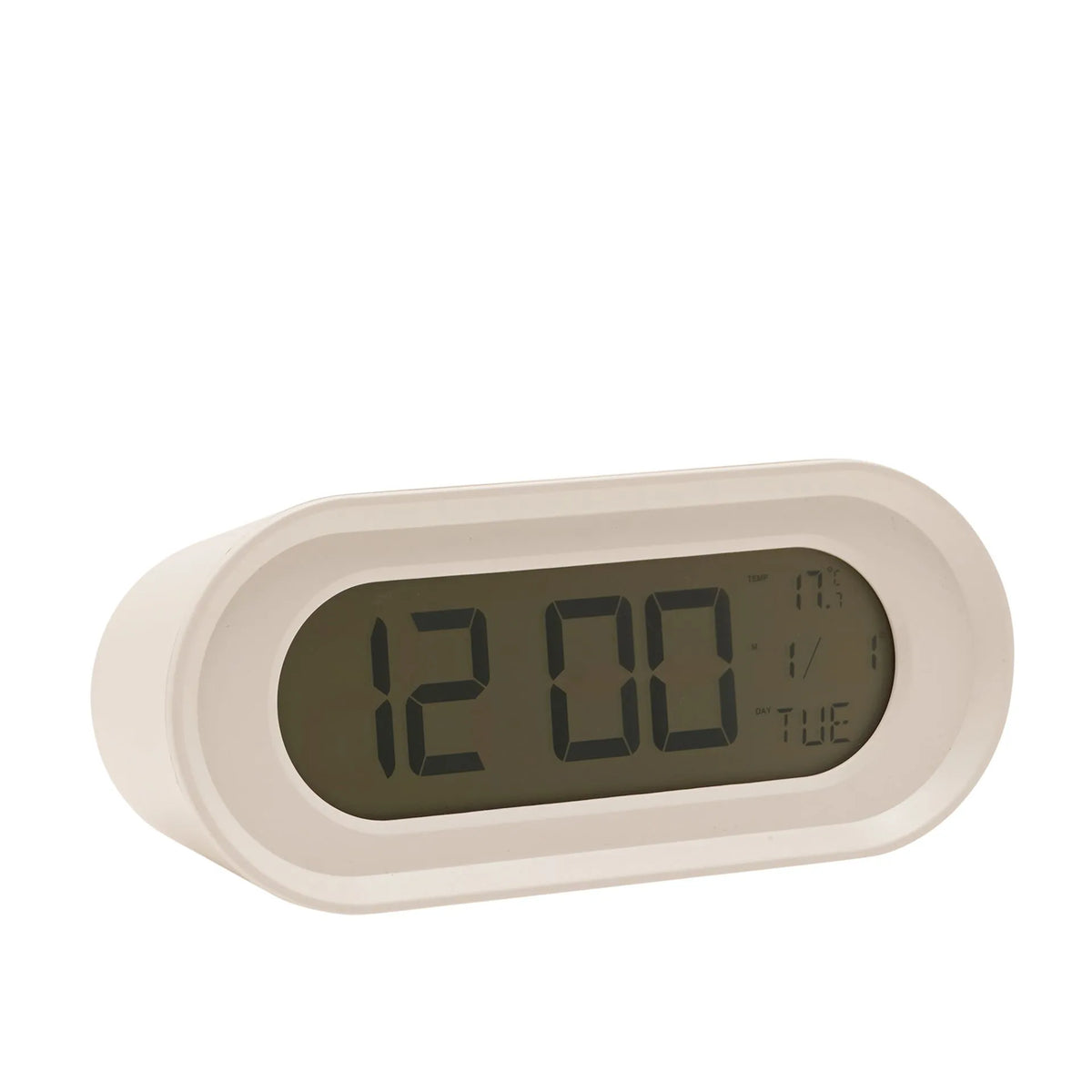 Oval Digital Alarm Clock
