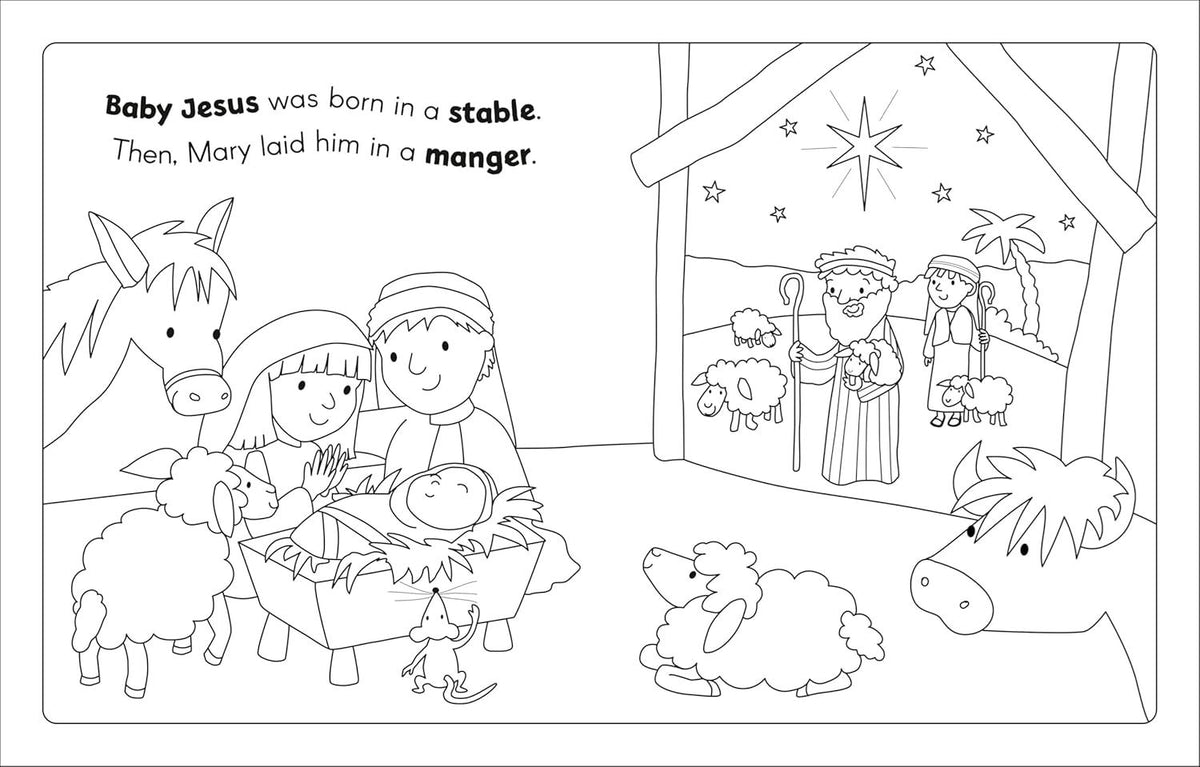 My Very First Bible Nativity | Colouring Book