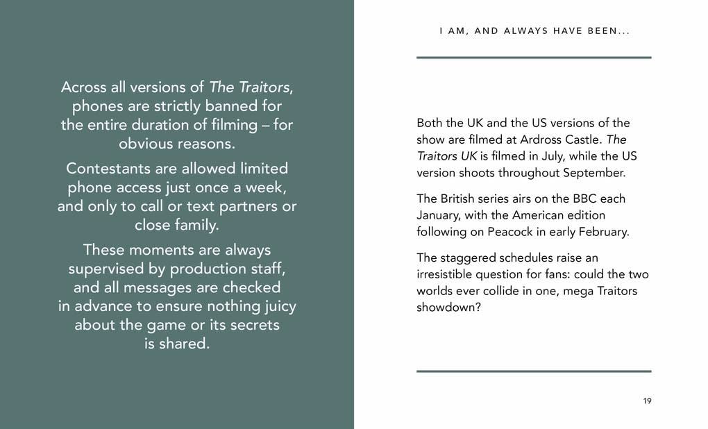 I Am And Always Have Been | The Little Guide To The Traitors