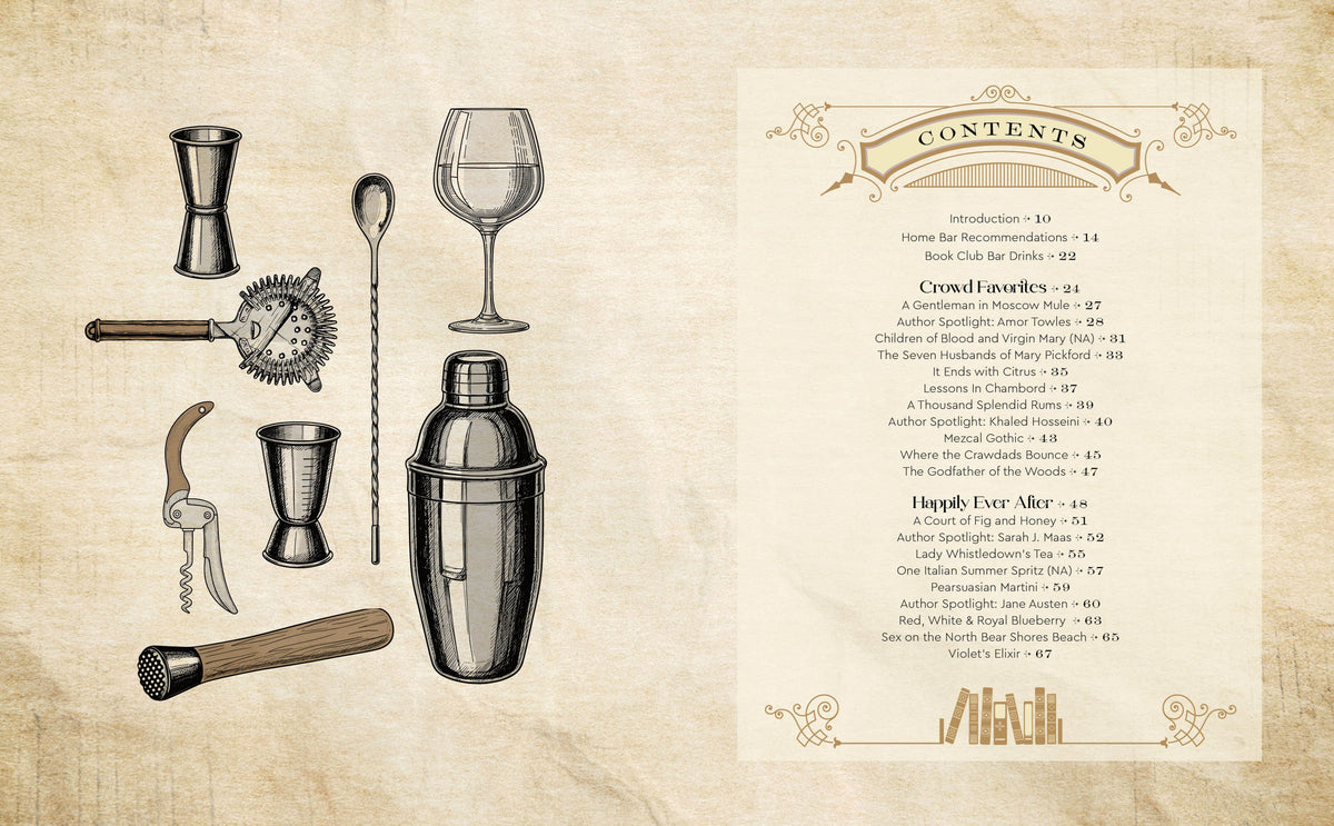 Book Club Bar | Literary Inspired Drink Receipes
