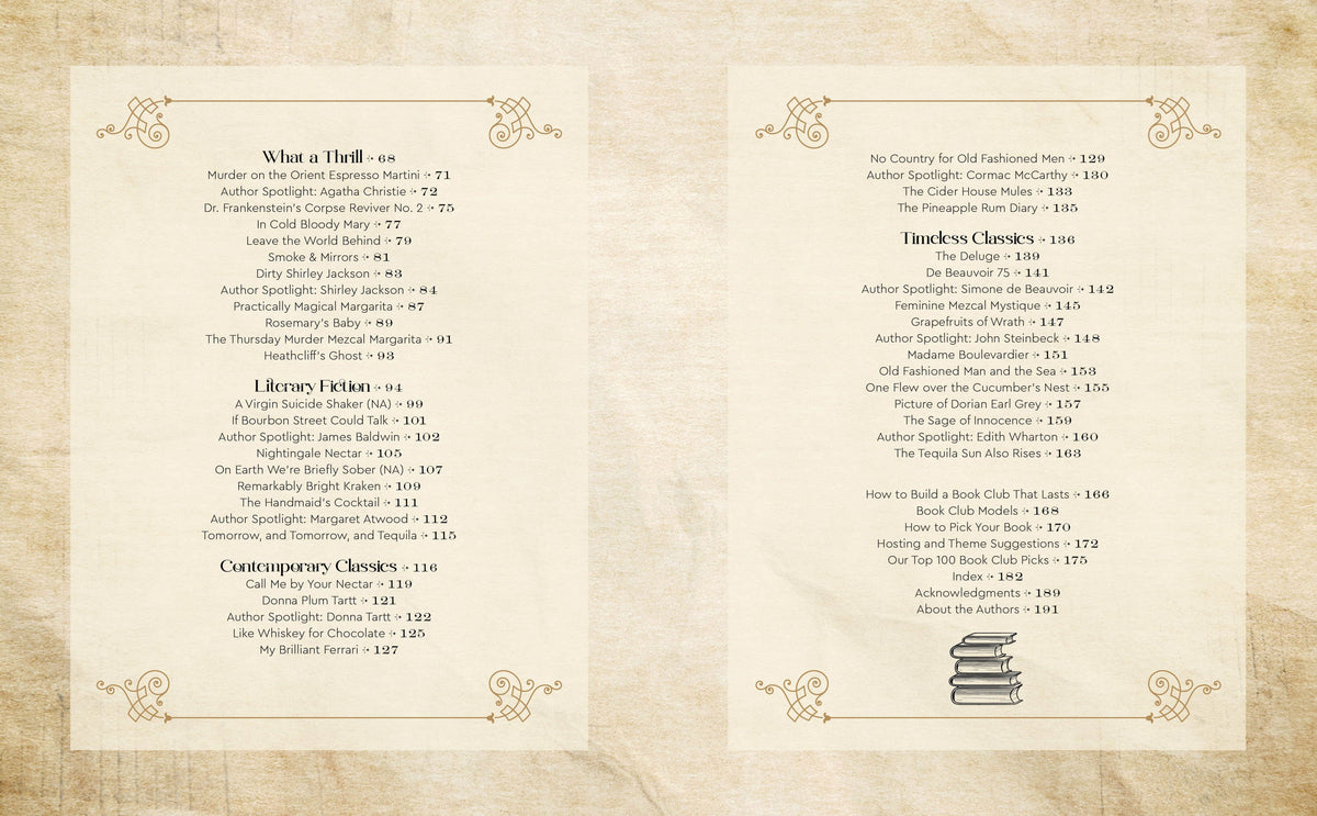 Book Club Bar | Literary Inspired Drink Receipes