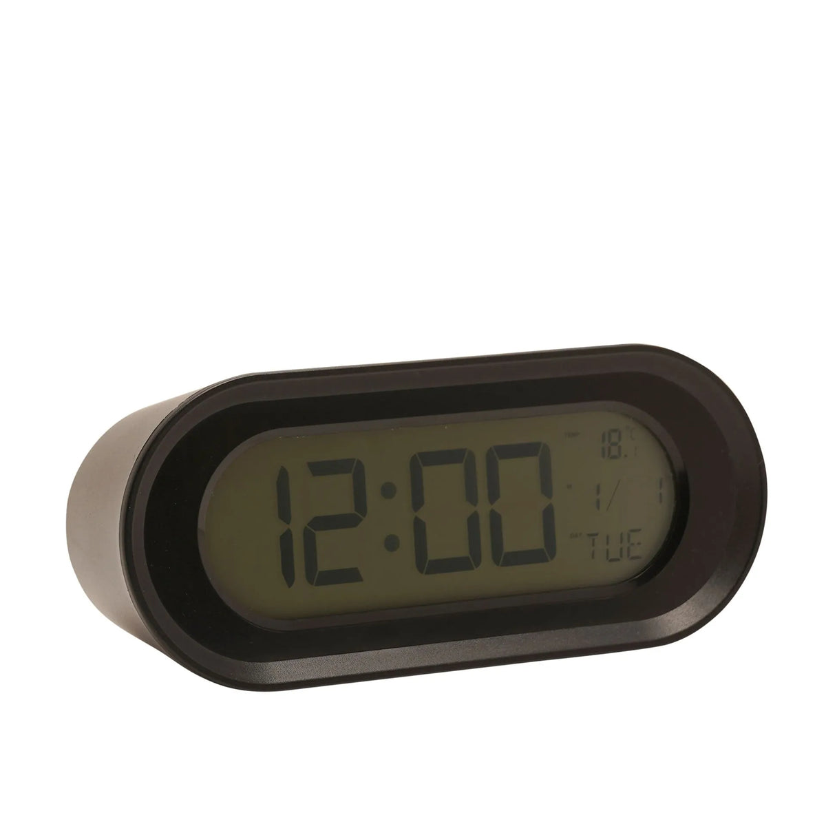 Oval Digital Alarm Clock