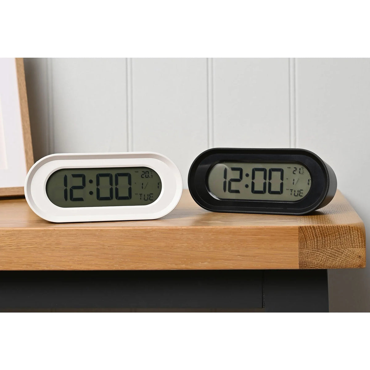 Oval Digital Alarm Clock