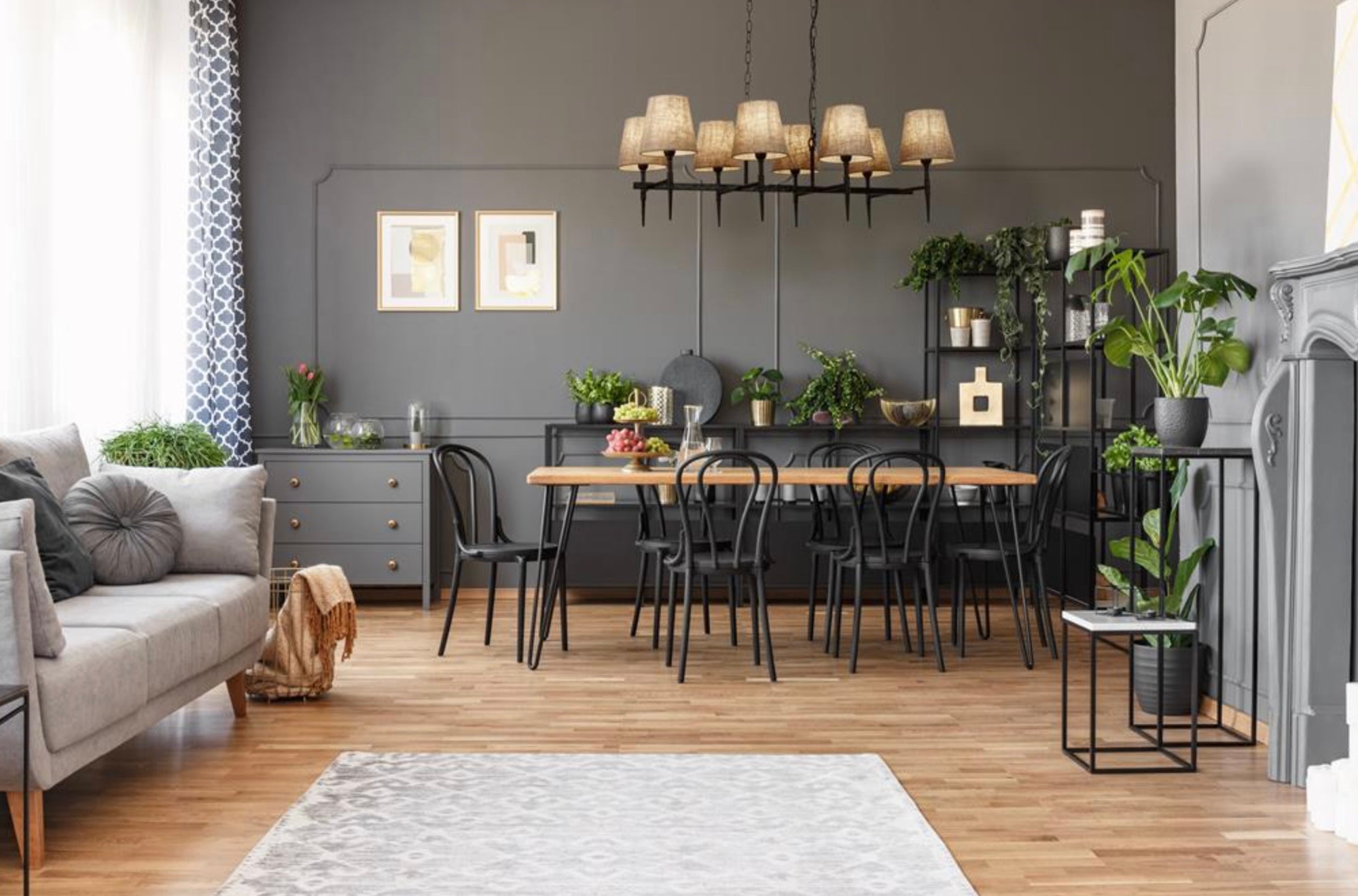 Gothic 8Lt Bar Pendant