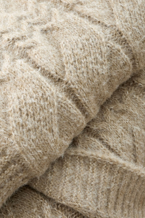 Cosy Cable Knit Throw | Natural