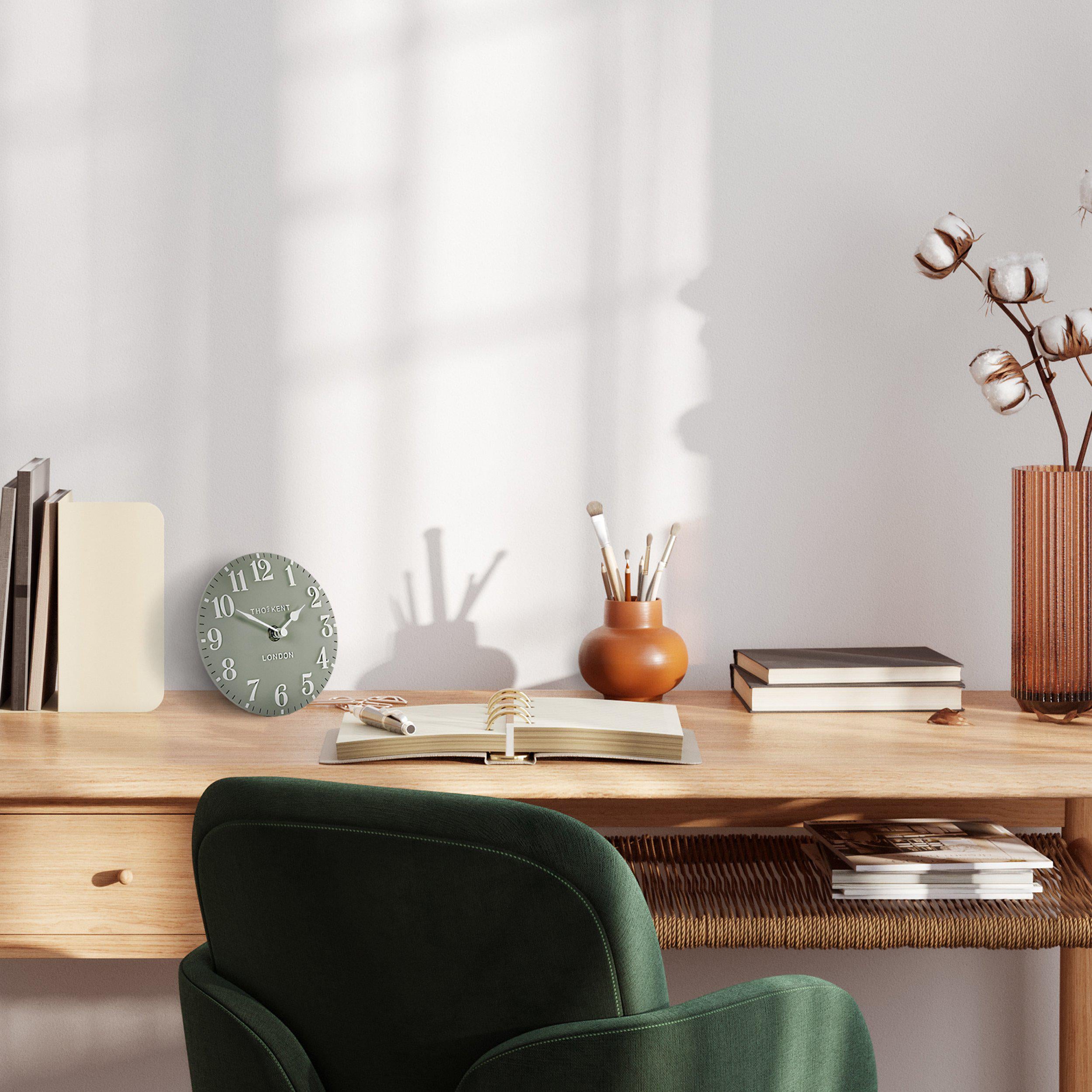 6” Arabic Mantel Clock | Seagrass