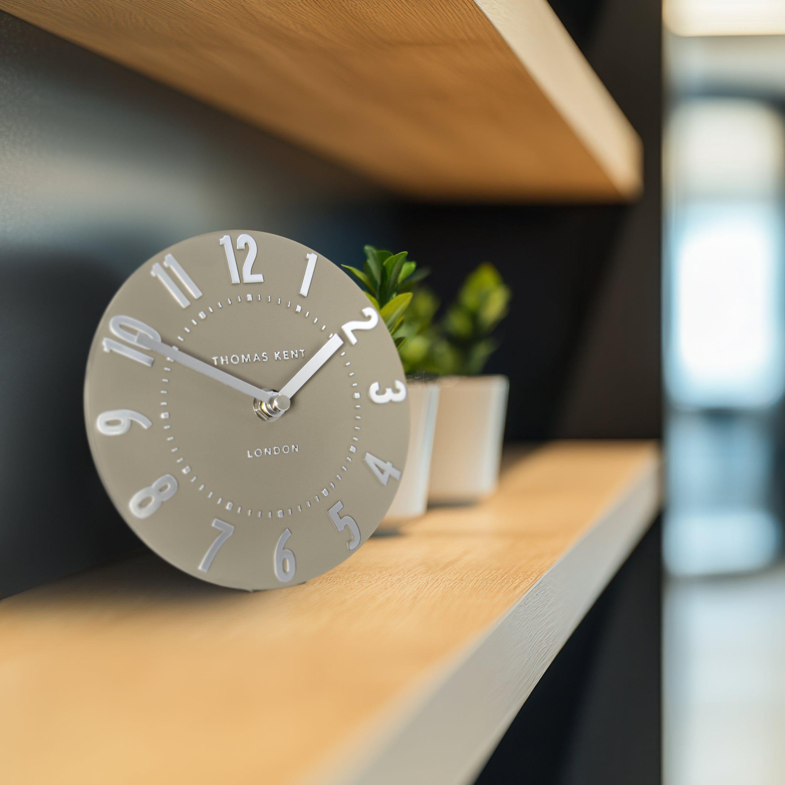 6'' Arabic Mantel Clock | Mocha