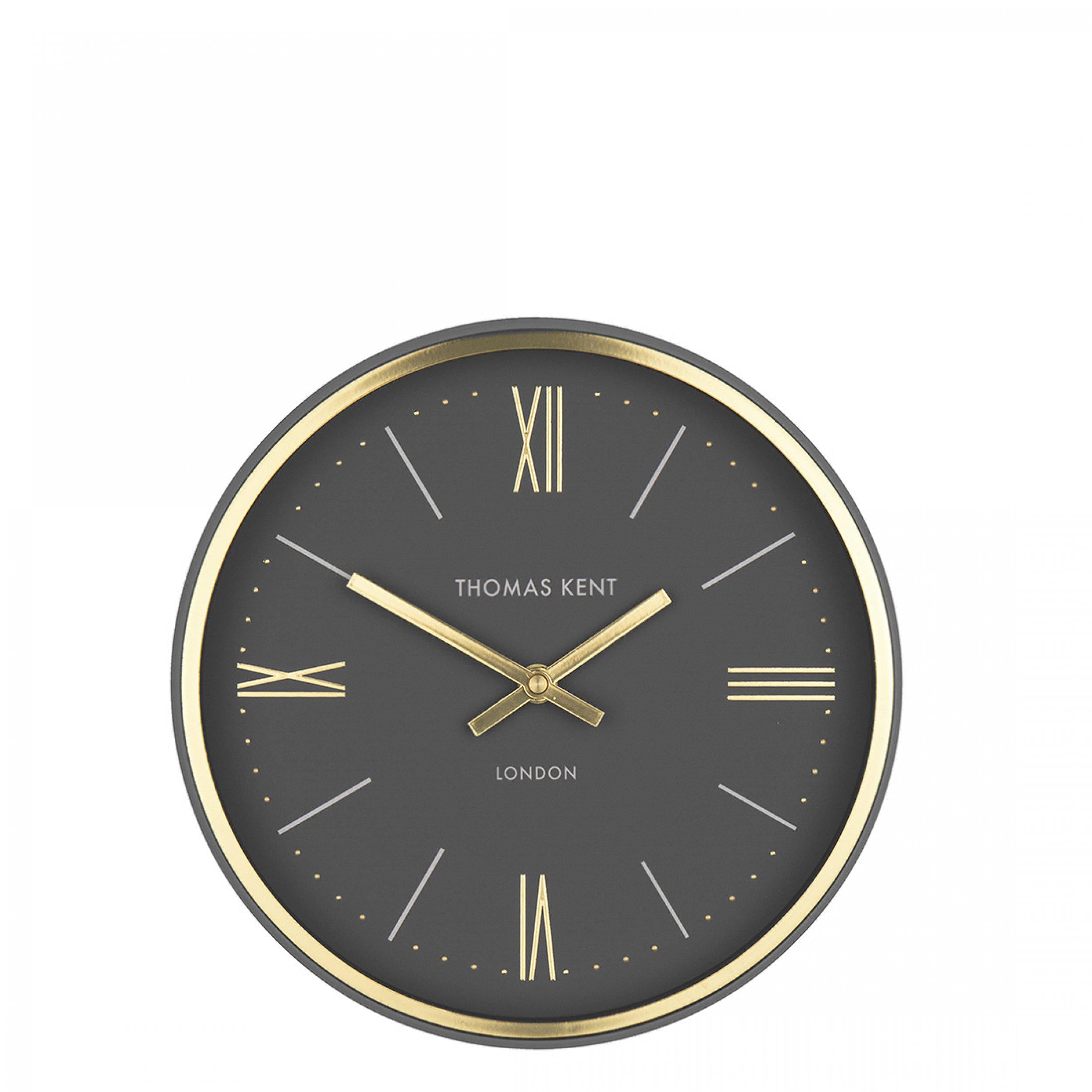 10" Hampton Wall Clock | Charcoal