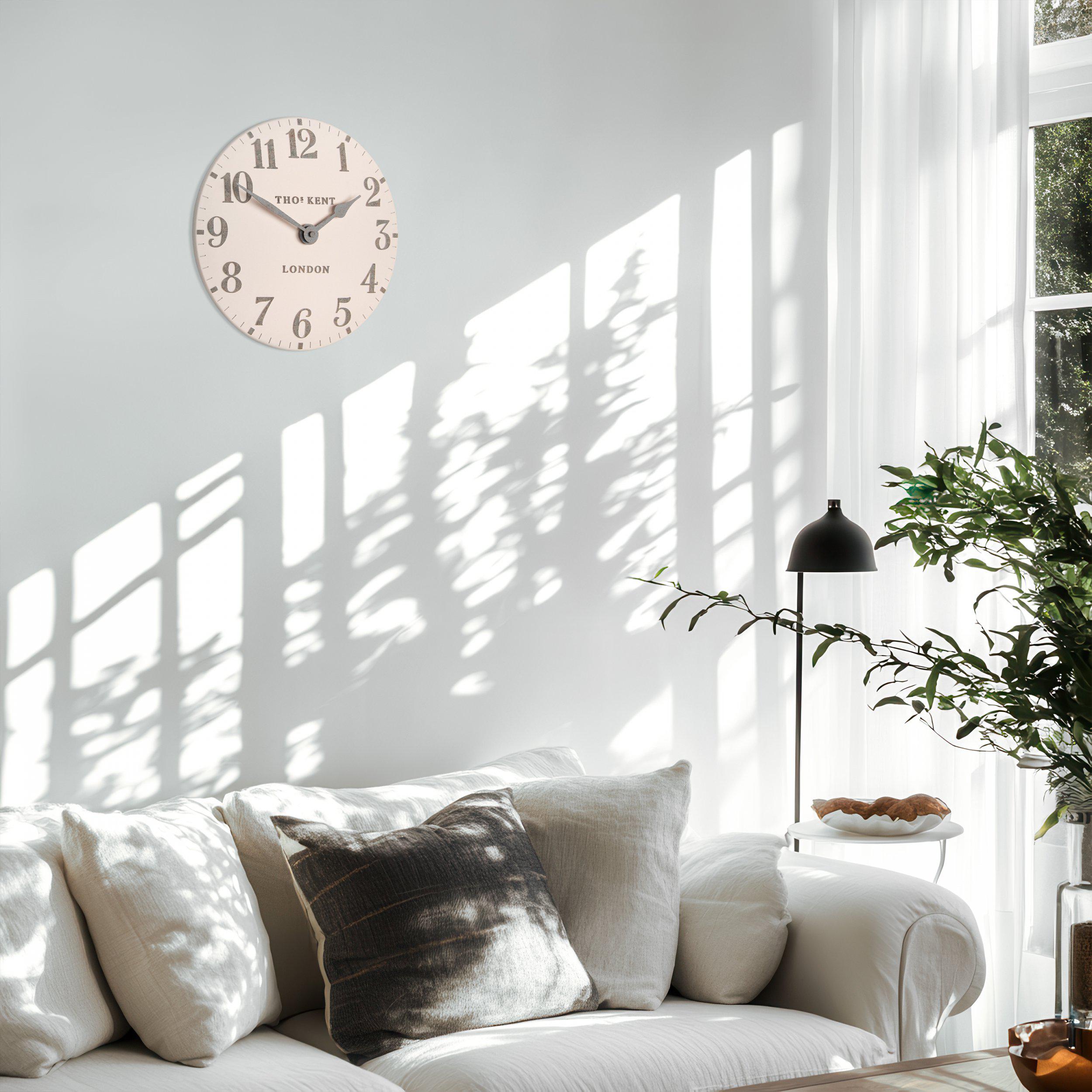12" Arabic Wall Clock | Shy Pink