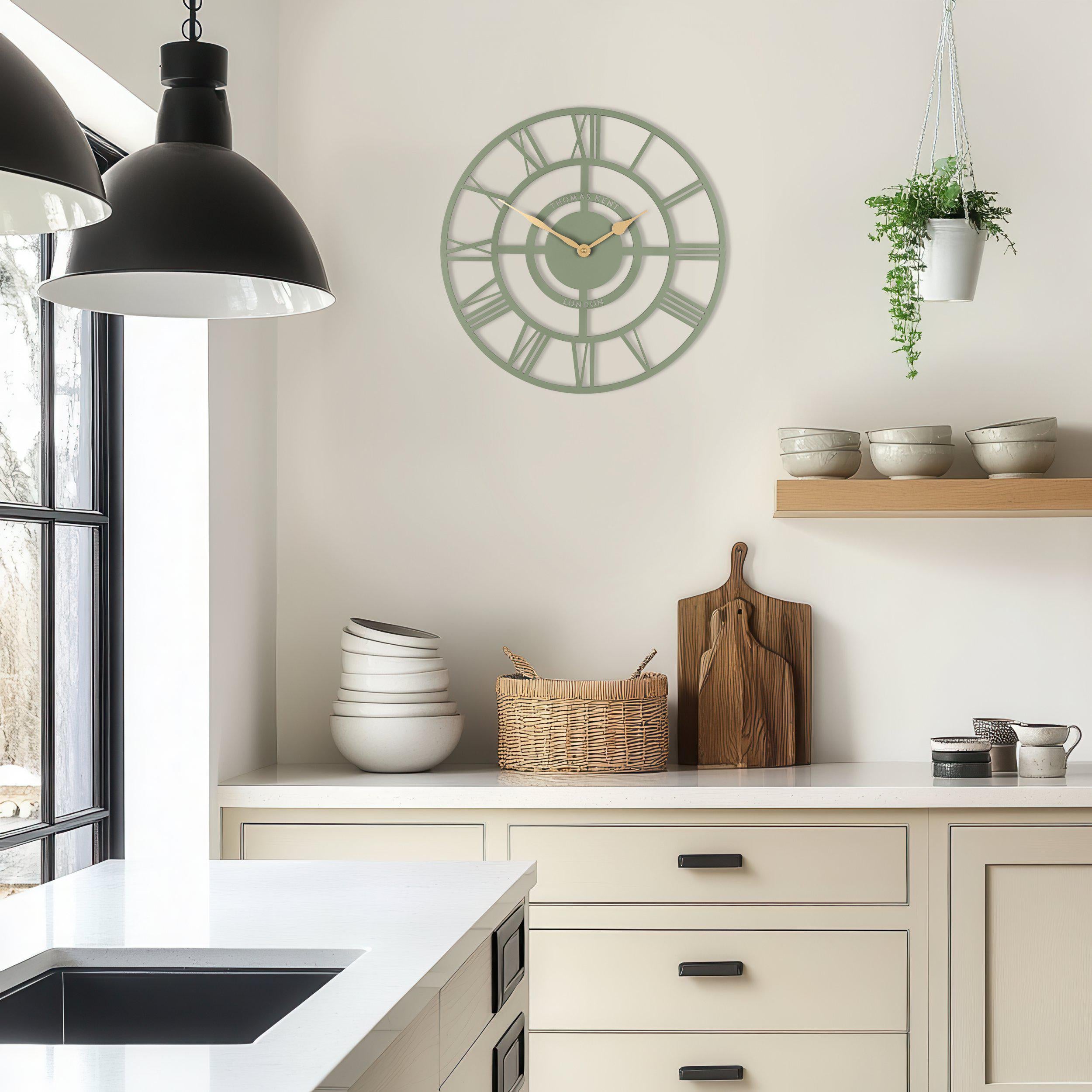 16" Bright Star Wall Clock | Olive