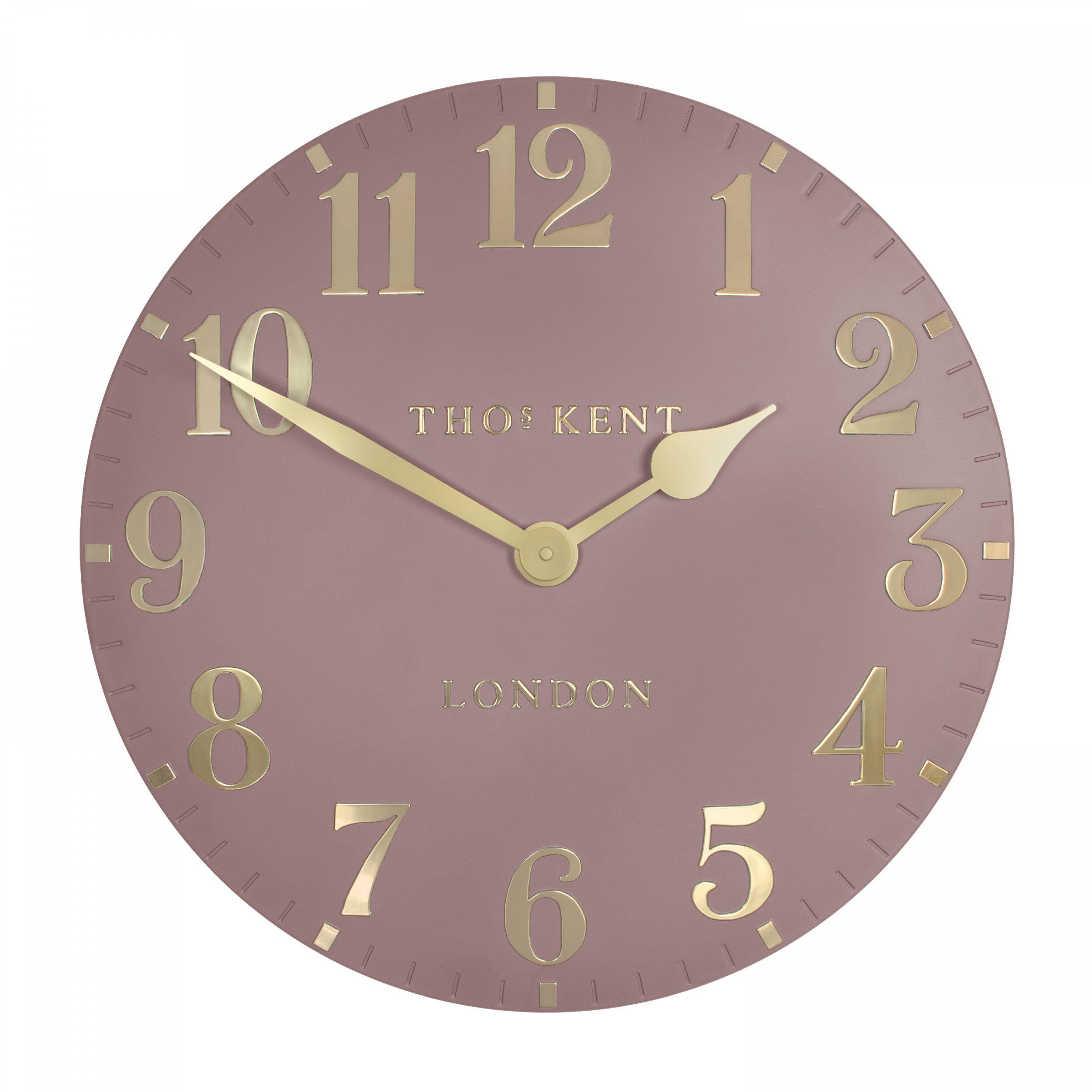 20" Arabic Wall Clock | Blush Pink