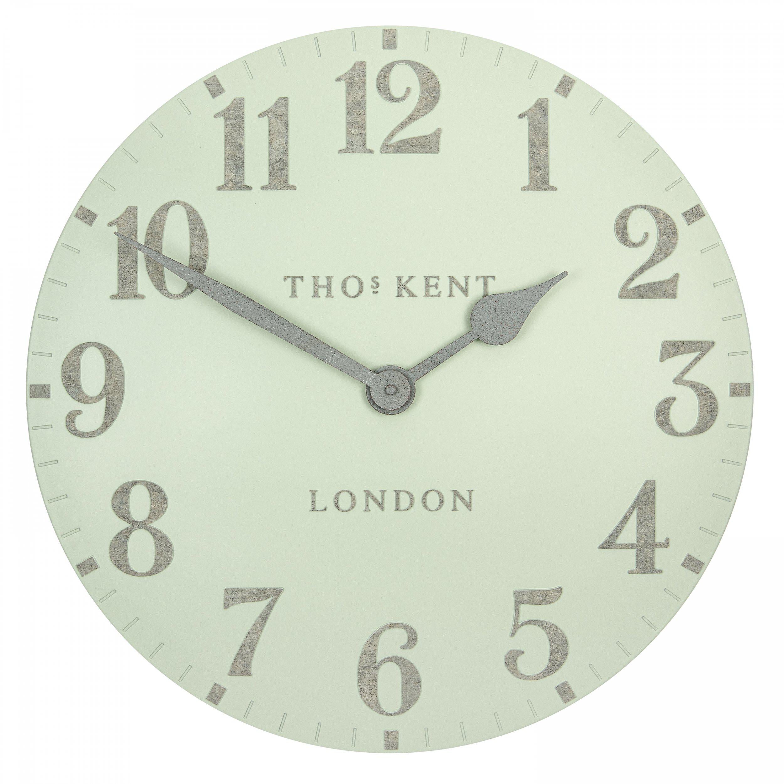 20" Arabic Wall Clock | Pearl Green