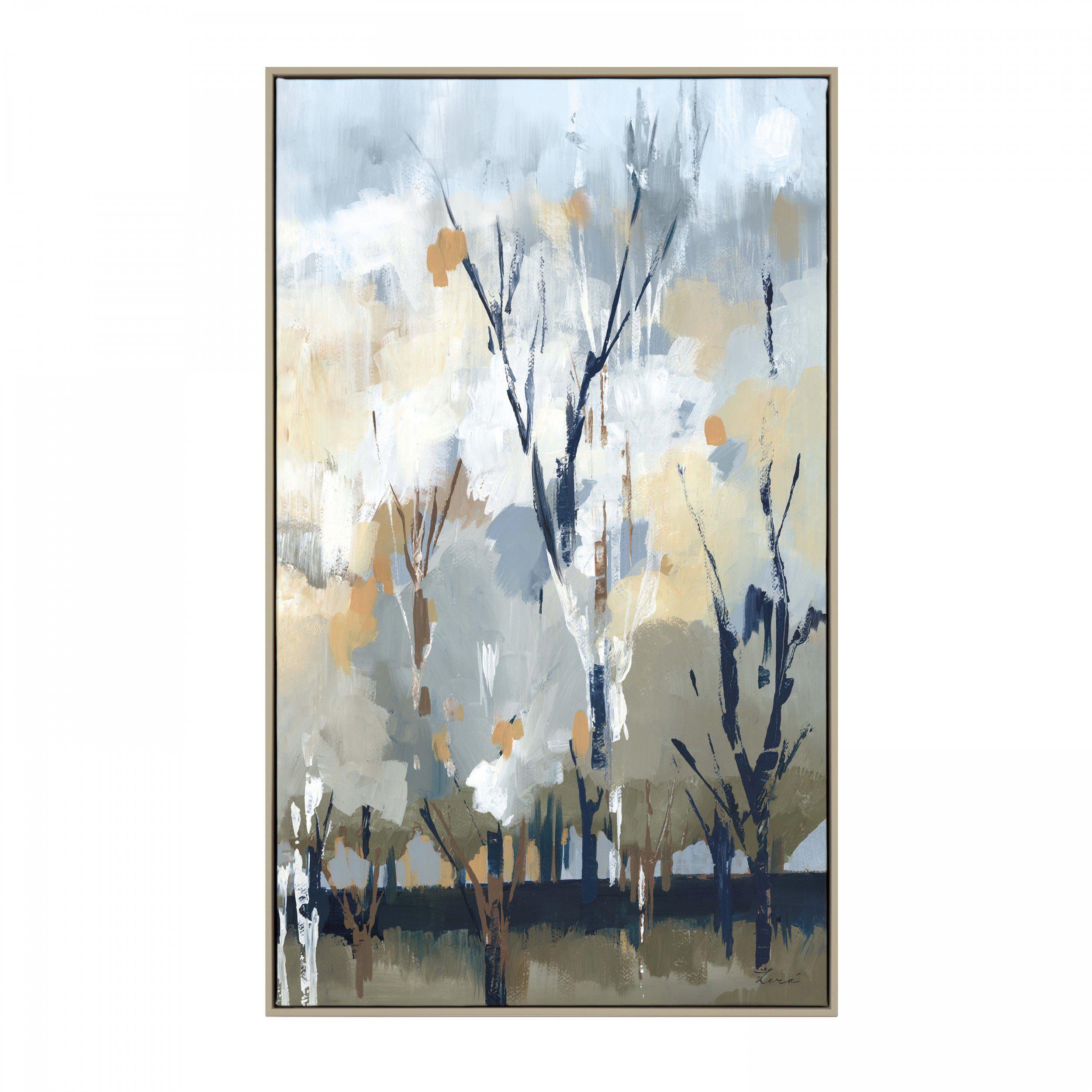 Silver Birch Blues | Framed Canvas