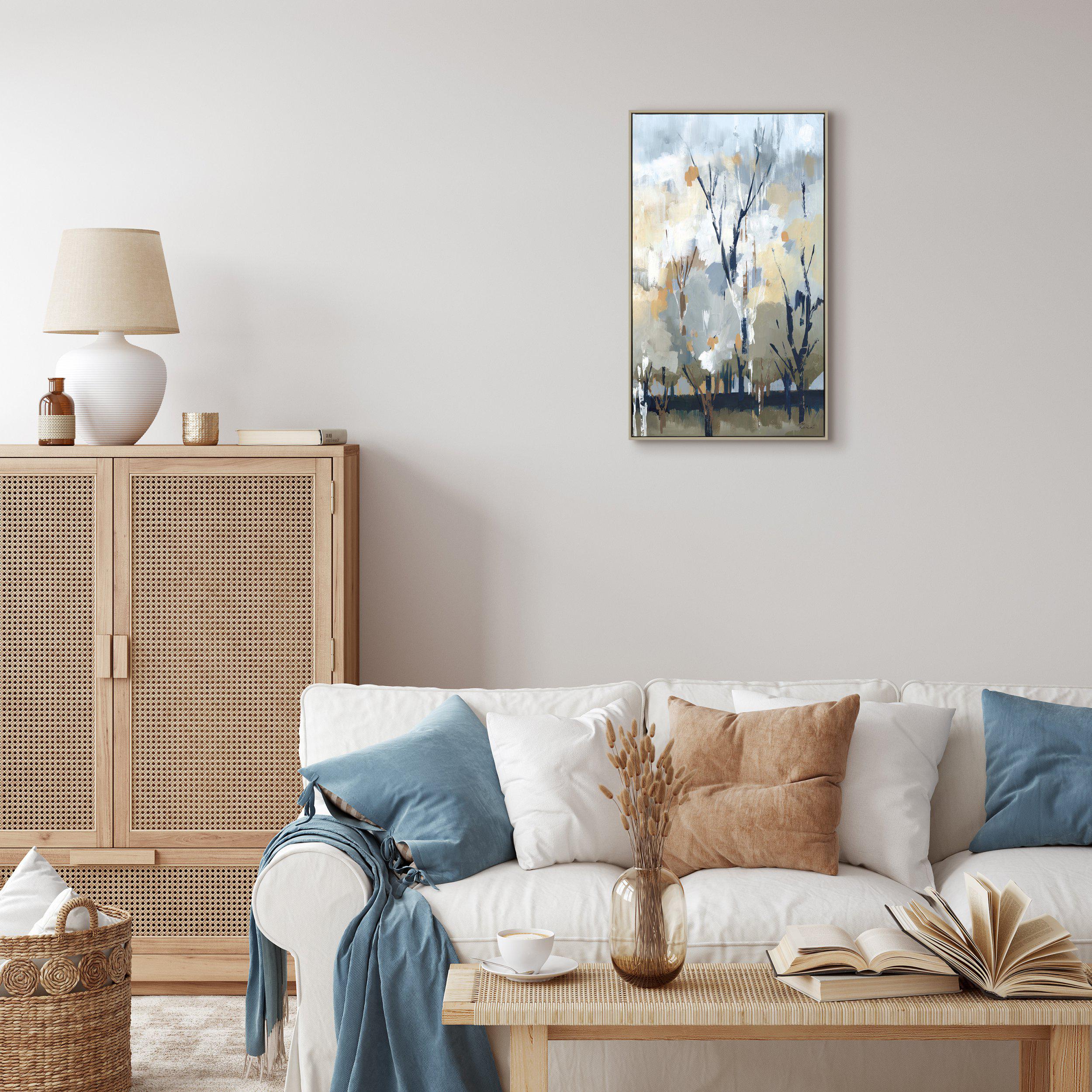Silver Birch Blues | Framed Canvas