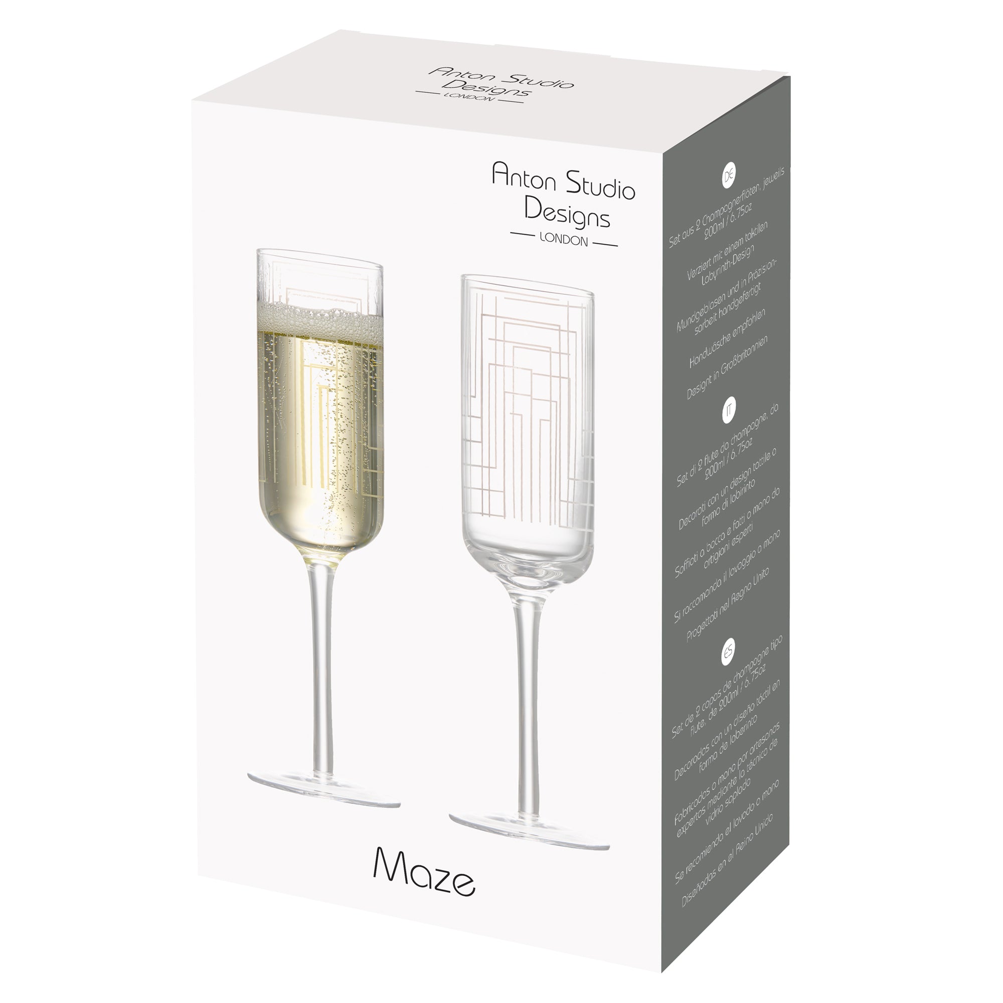 Maze | Champagne Flutes