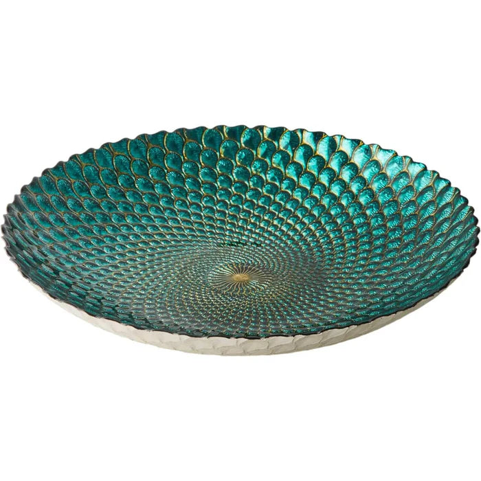 Peacock Glass Bowl