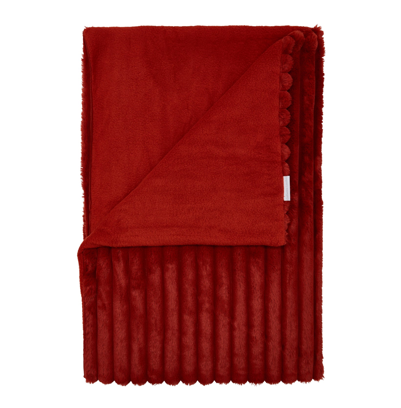 Burnt Orange | Cosy Ribbed Blanket