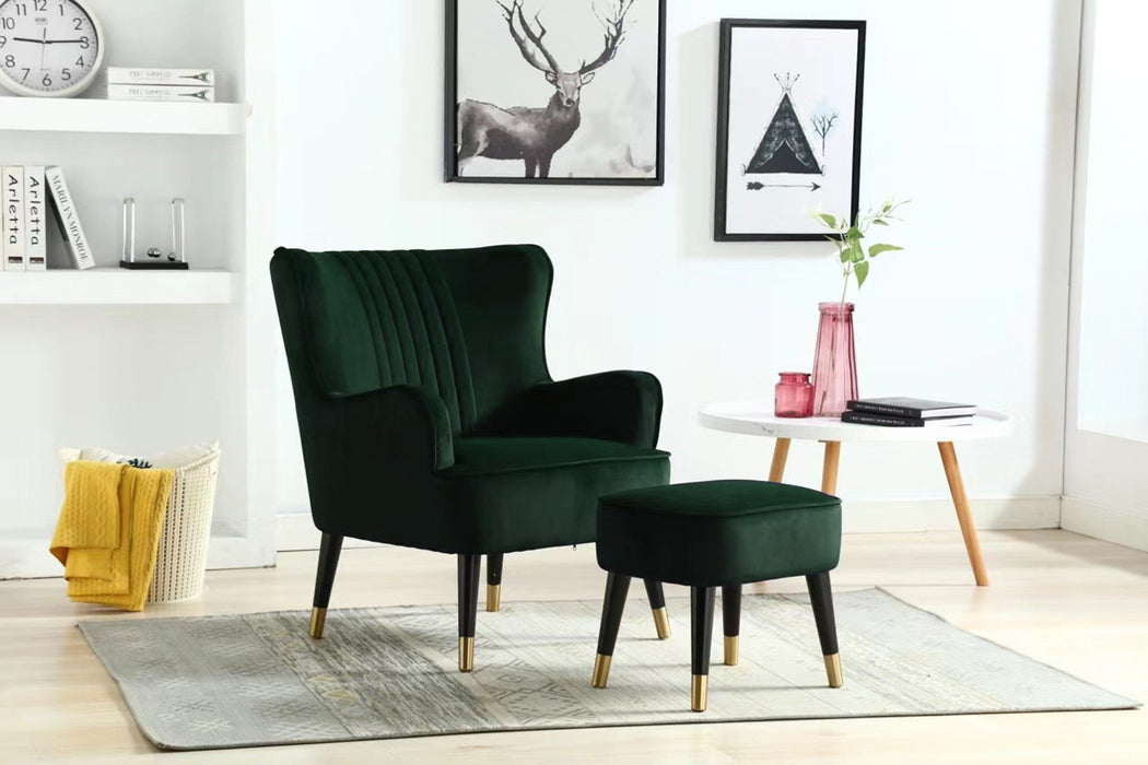 Jade Green Accent Chair