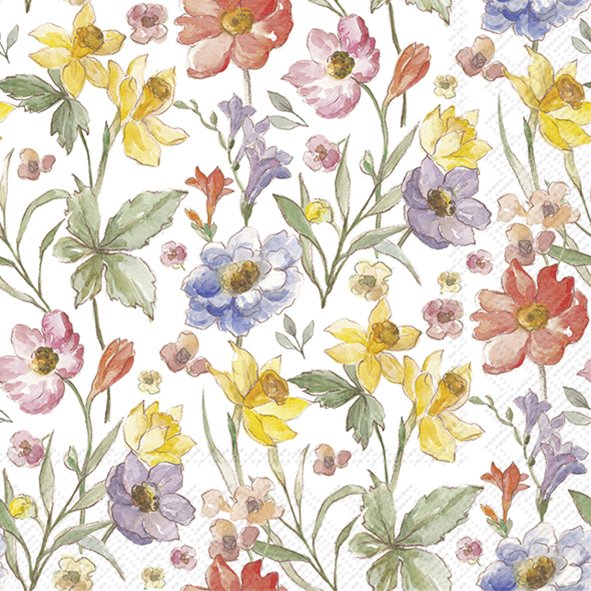 Soft Flowers | Cocktail Napkins