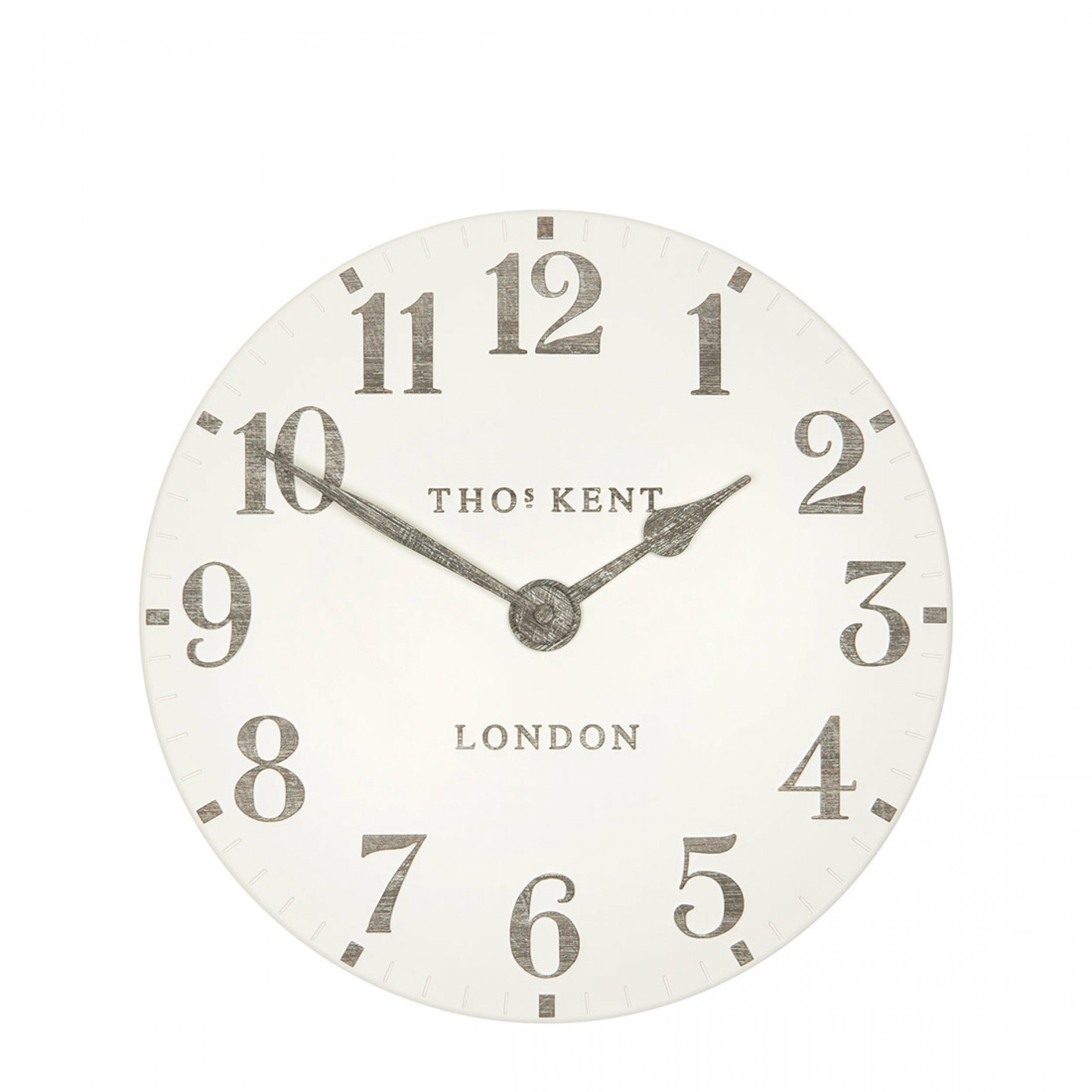 12" Arabic Wall Clock | Limestone