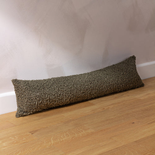 Textured Boucle Draught Excluder | Khaki