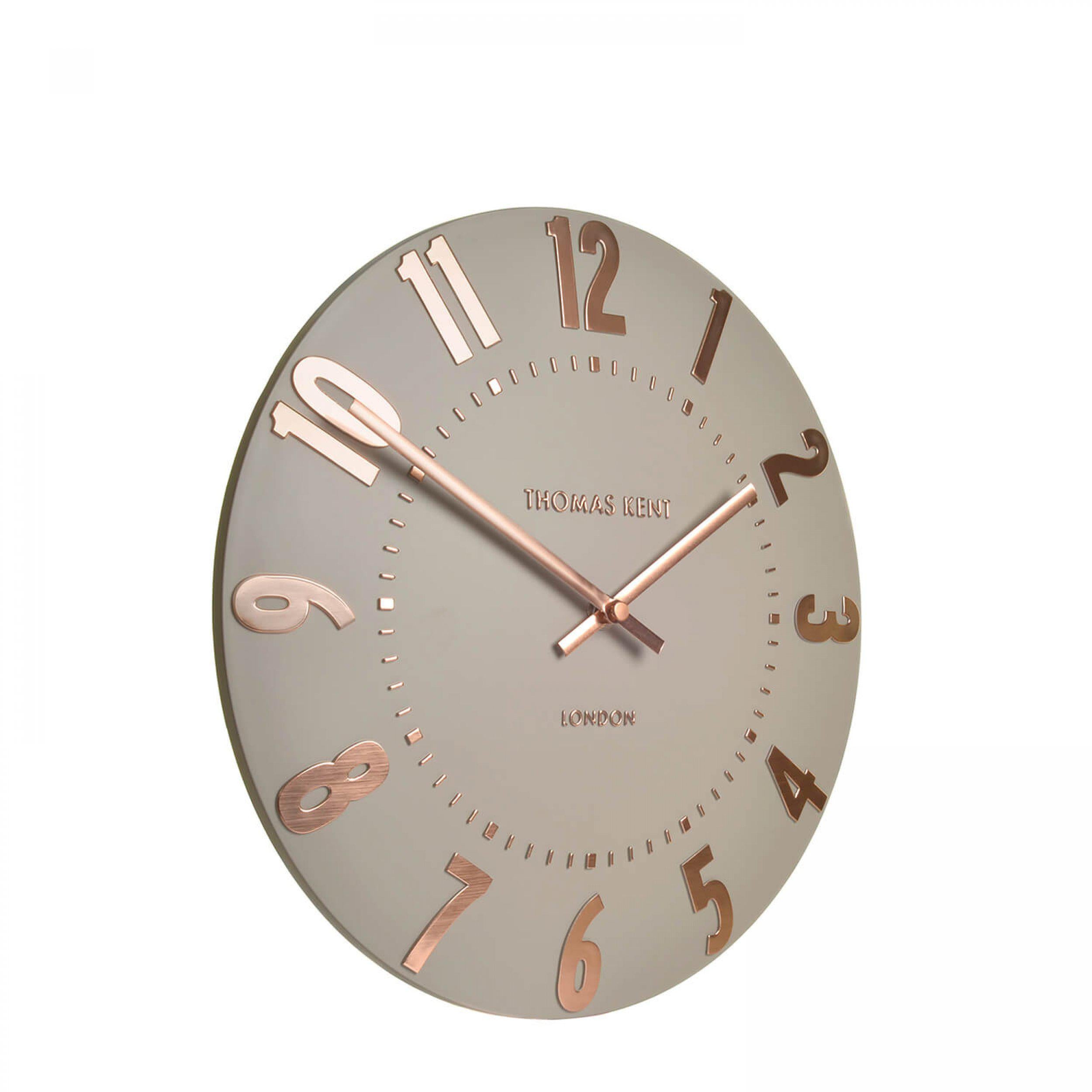12" Mulberry Wall Clock | Rose Gold