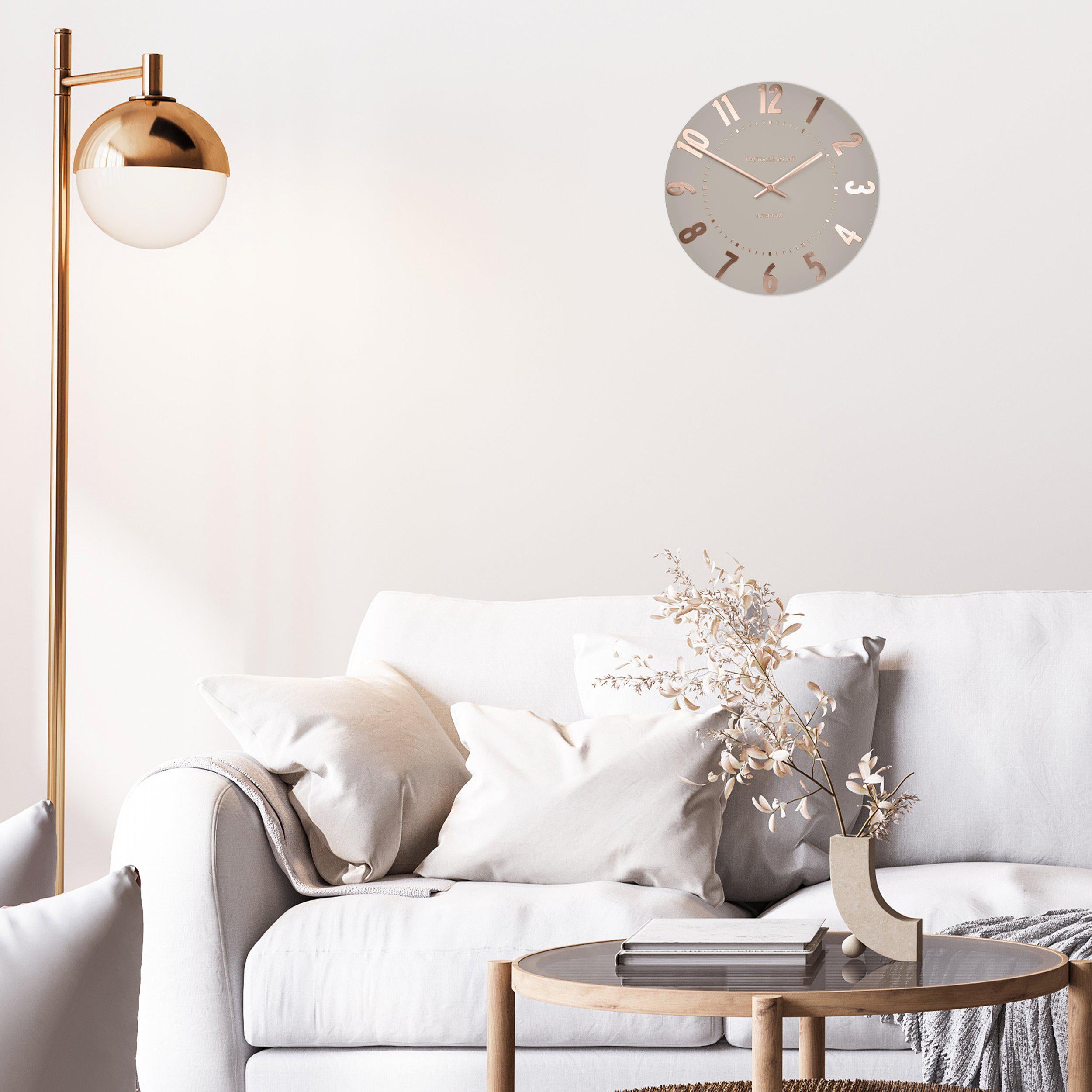 12" Mulberry Wall Clock | Rose Gold