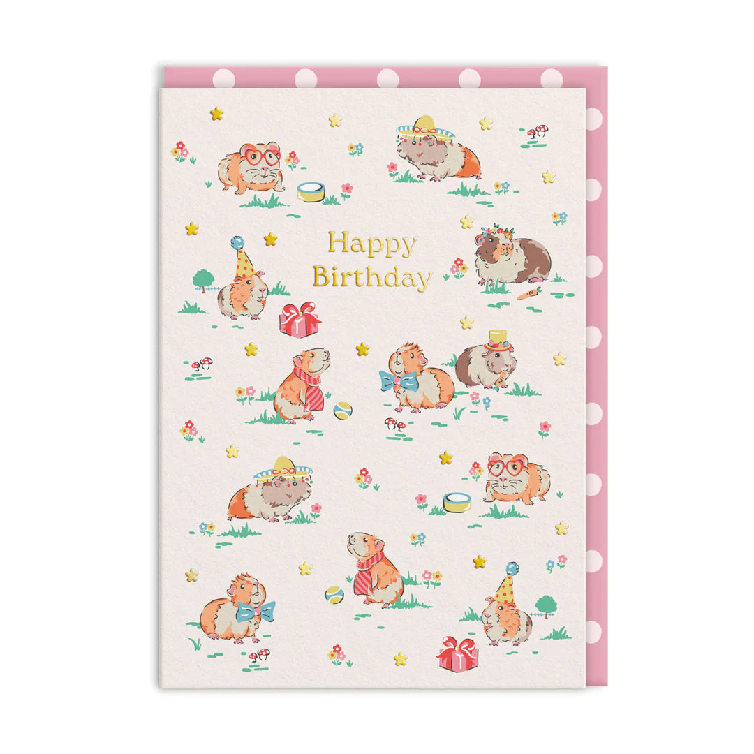 Guinea Pig Party Greeting Card