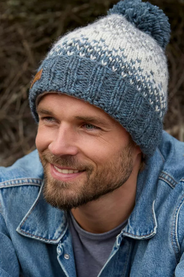 Men’s Loch Ness Bobble Beanie Steel