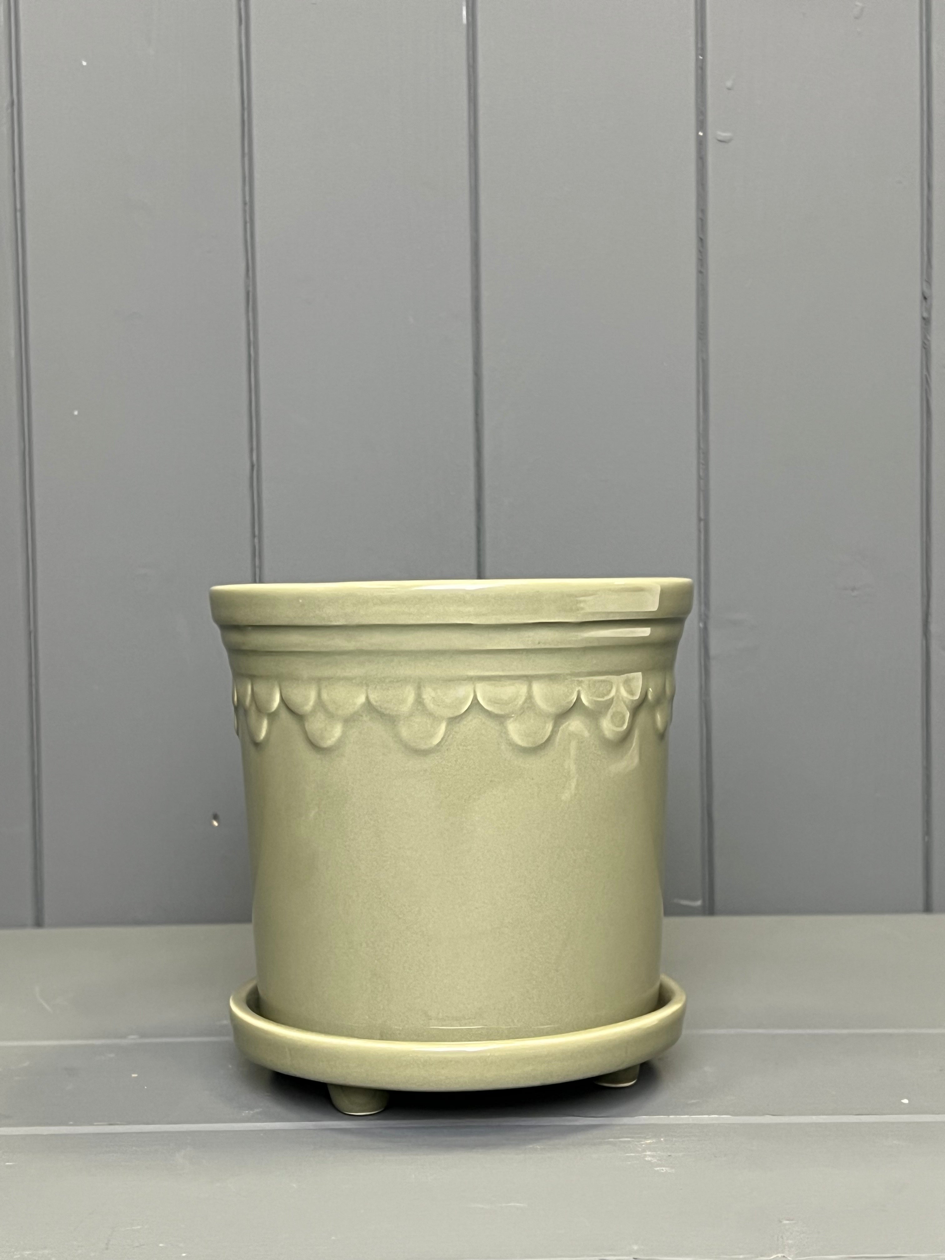 Sage Saucer Pots