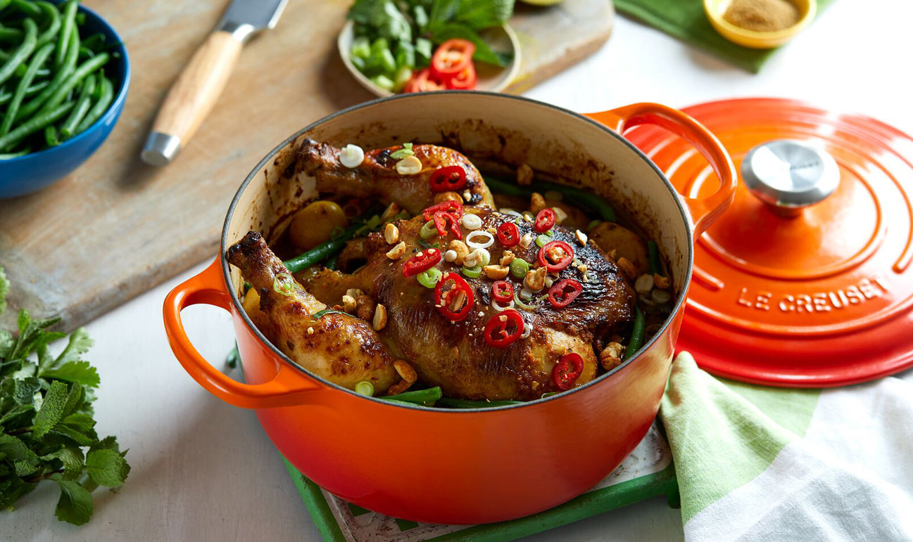 Round Cast Iron Casserole | 30cm Volcanic