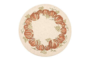 Circular Printed Placemat Pumpkin