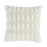 Cream Carved Faux Fur Cushion